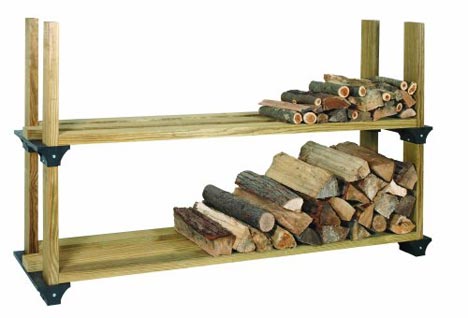 2x4basics firewood rack double