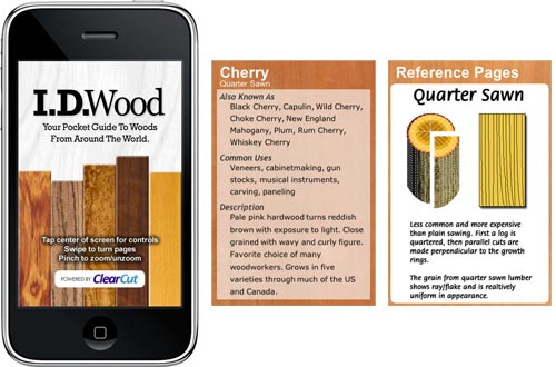 I.D wood iphone app
