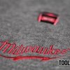 Milwaukee Heated Hoodie lit button