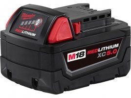 Milwaukee 5.0Ah M18 RedLithium XC5.0 Extended Capacity Battery Pack