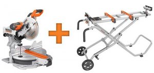 Hot Deal: Ridgid 12-inch Sliding Compound Miter Saw Plus Stand