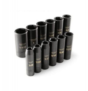 Craftsman 12 pc. Standard Impact Socket Set, 6 pt. Deep, 1/2 in. Drive