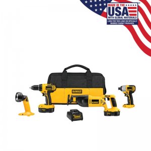 DEWALT 4-Tool 18-Volt NiCd Cordless Combo Kit with Soft Case $200 @ Lowe's