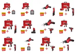Milwaukee kits free tool