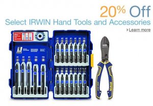 20% Off Select Irwin Hand Tools and Accessories at Amazon