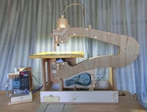 Homemade Scroll Saw Made Of Wood And Awesomeness