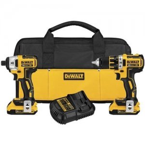 Save $90 on the DEWALT DCK281D2 20V Brushless Compact Drill & Impact Combo Kit