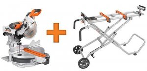 Hot Deal: Ridgid 12-inch Sliding Compound Miter Saw Plus Stand