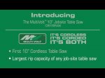 MultiVolt 10" Cordless Job Site Table Saw (C3610DRJ)